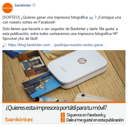 sorteo facebook bankinter 2017 sorteo facebook bankinter 2017