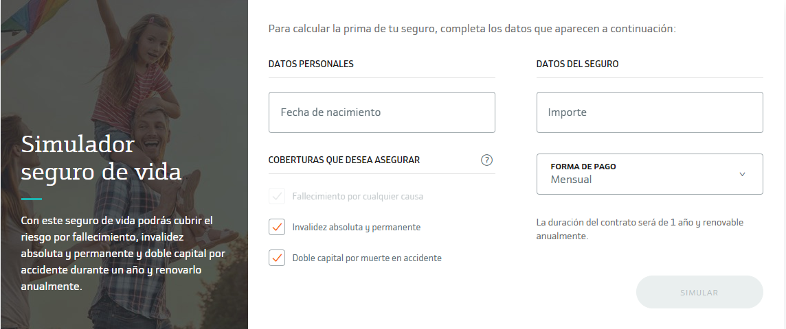 Simulador de seguro de vida