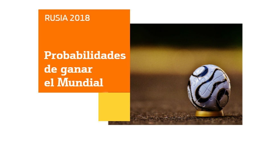 Probabilidades por países para ganar el Mundial 2018