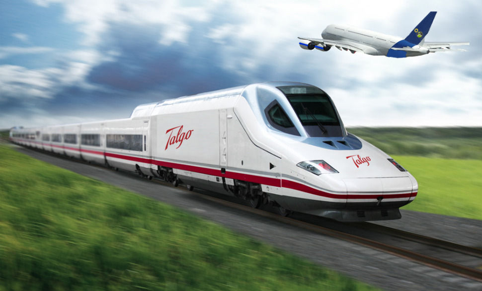 Tren vs avion España 2017