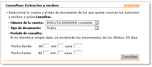 Desde extractos y recibos podr� localizar cualquier documento.