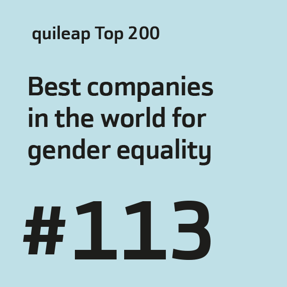 quileap Top 200 Best companies in the world for gender equality #113