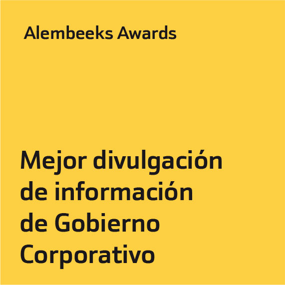 Alembeeks Awards Mejor divulgación de información de Gobierno Corporativo