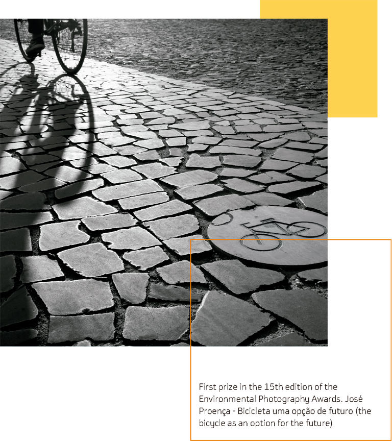 First prize in the 15th edition of the Environmental Photography Awards. José Proença - Bicicleta uma opção de futuro (the bicycle as an option for the future)