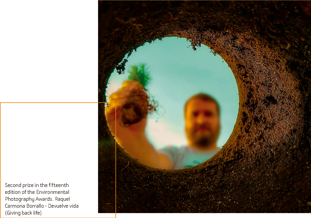 Second prize in the fifteenth edition of the Environmental Photography Awards. Raquel Carmona Borrallo - Devuelve vida (Giving back life)